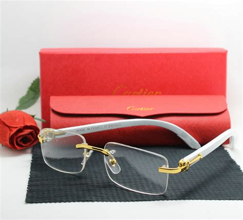 cartier clear glasses replica|real authentic cartier glasses.